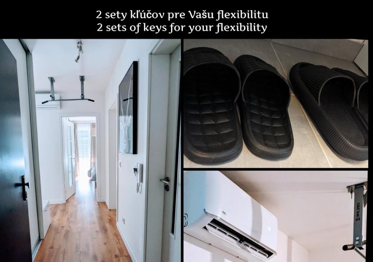 E1 Luxury Oldtown Apt - 2X Parking, Foodstore, Pcscreen, Netflix, Unlimited Music, Crib, Babychair, Fastwifi, Aircon Lägenhet Košice Exteriör bild